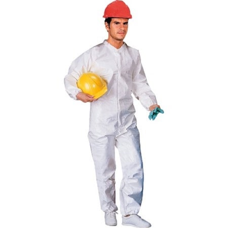 Comfitwear Full Body Coverall Protection WHITE COVERALL, 3X-LARGE TC-300